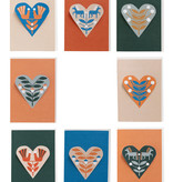 HEART card horses - red | greeting card with pop out heart