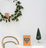 HEART card horses - brique | greeting card with a pop out heart