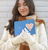 HEART card acorns blue | wenskaart met pop-up hart