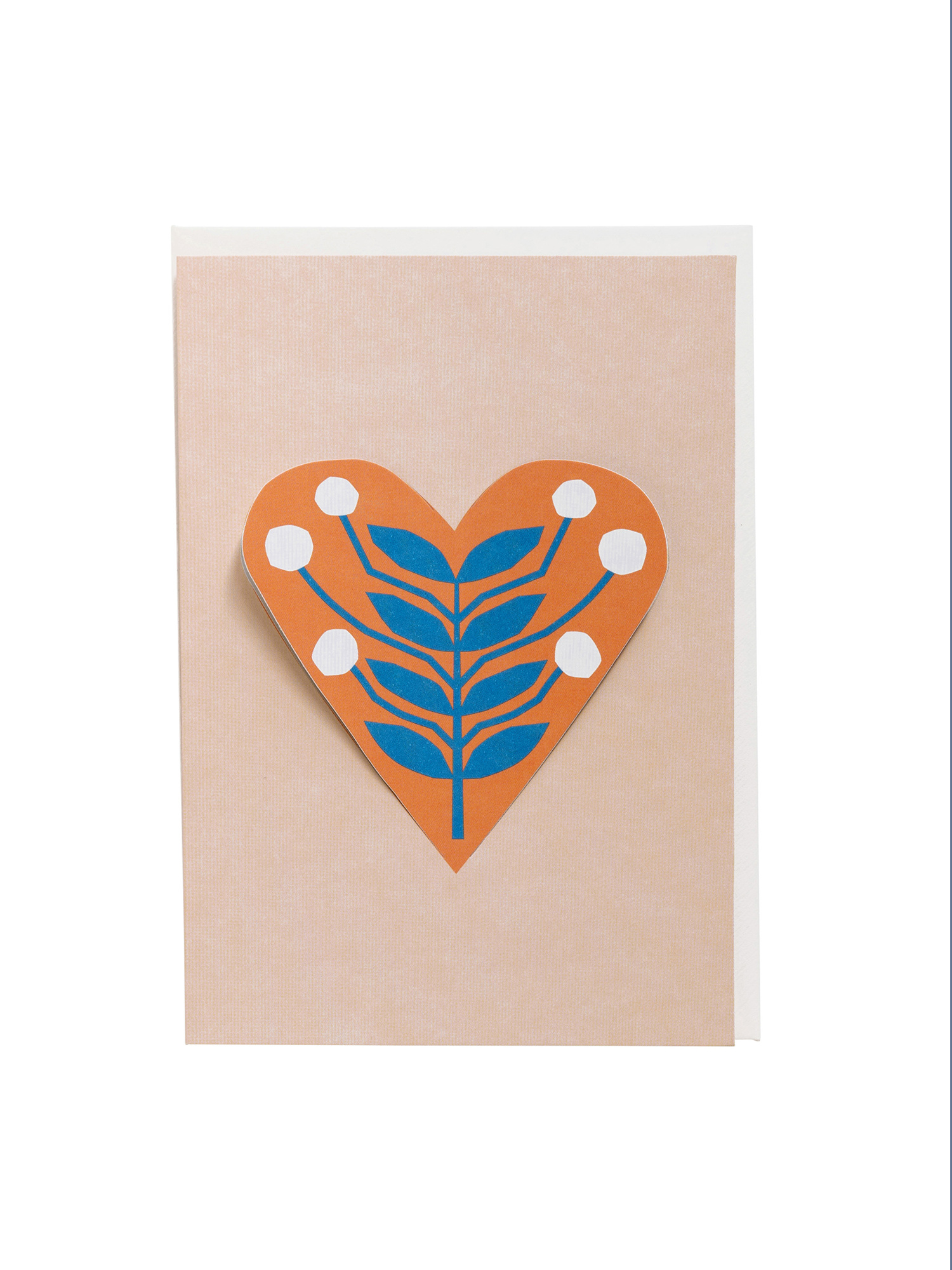 HEART card snowball – light pink