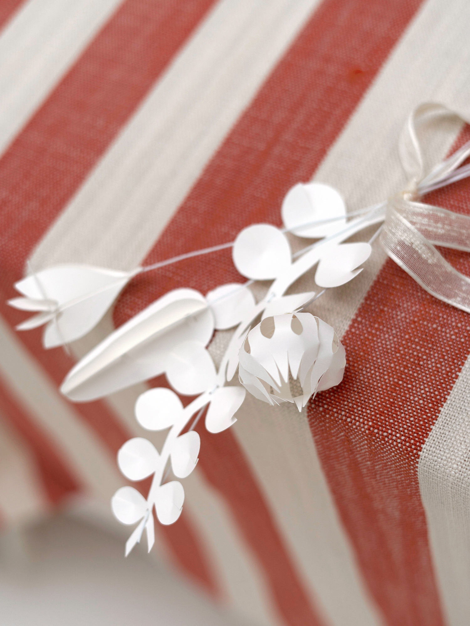 FIELD flowers – small white | four white paper flowers DIY kit