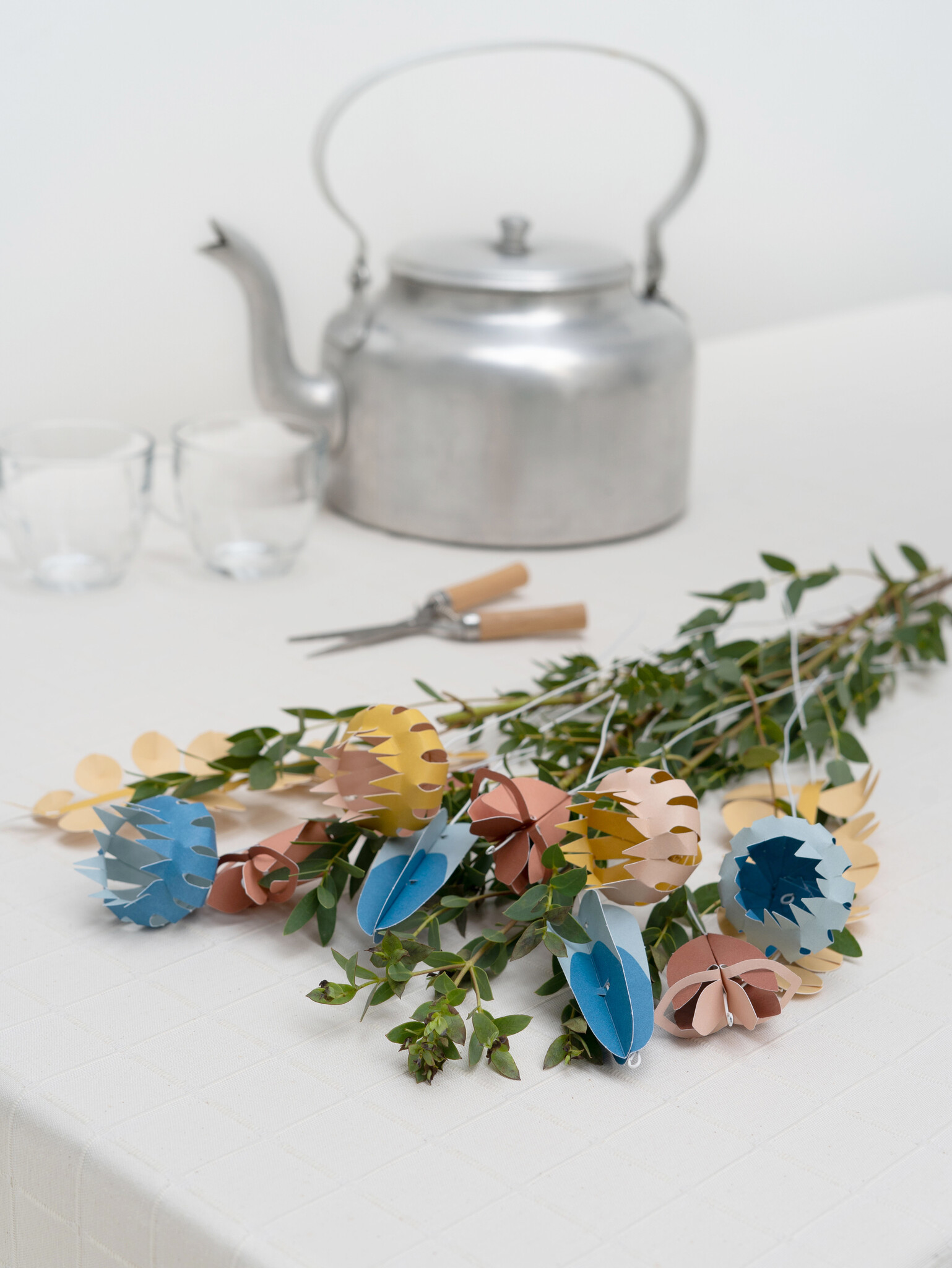 FIELD small mix | DIY set met 6 papieren bloemen