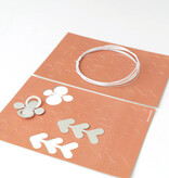 FOLK ornaments - terra-green | 20 two-tone paper ornaments, DIY kit