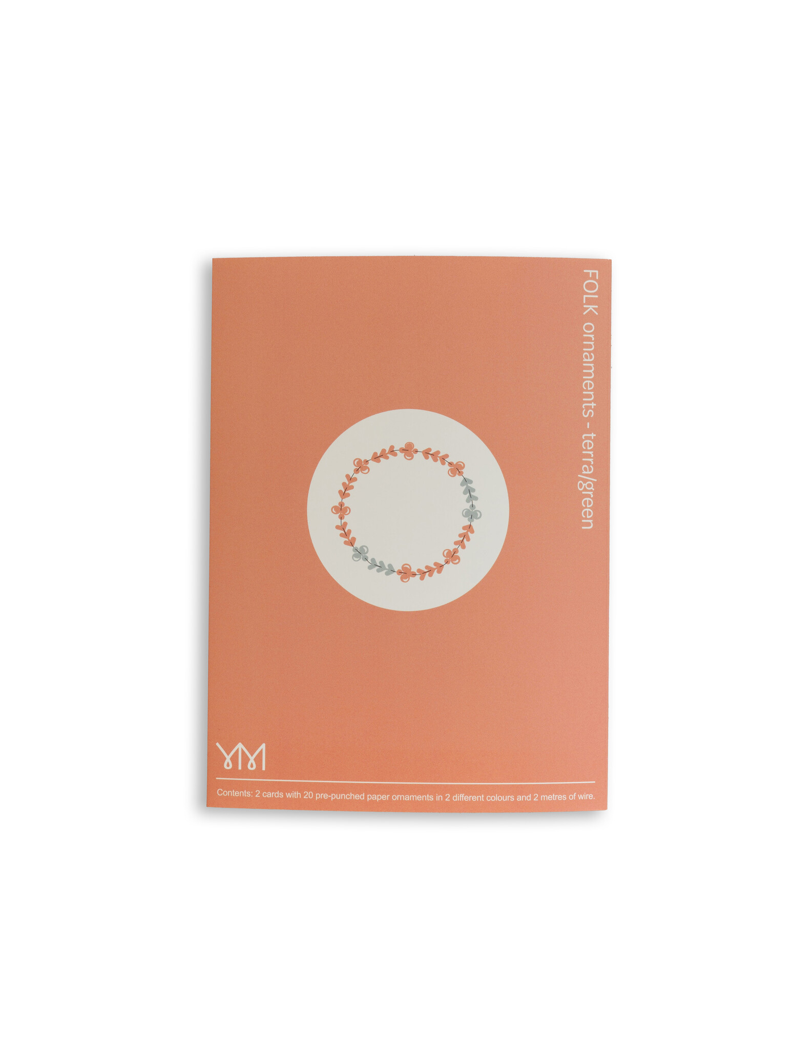 FOLK ornaments - terra-green