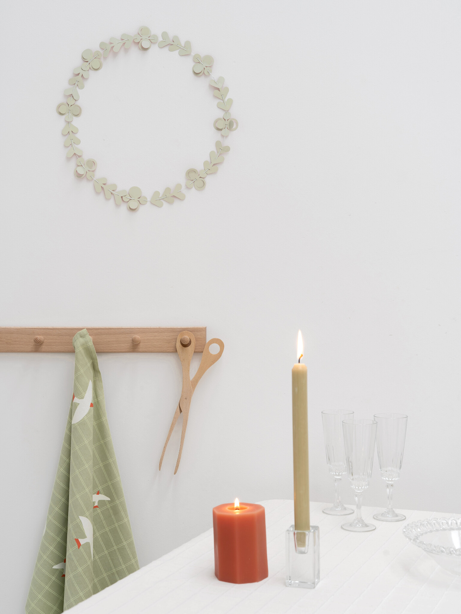 FOLK ornaments - terra-green | DIY set met 20 papieren folkloristische ornamenten