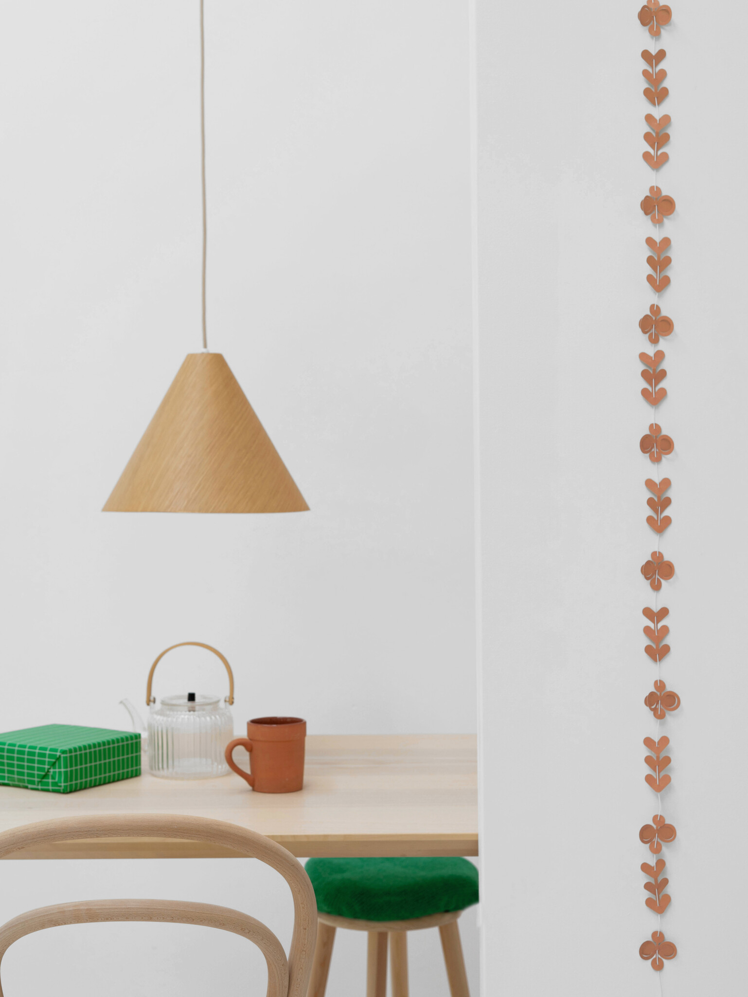 FOLK ornaments - terra-green | DIY set met 20 papieren folkloristische ornamenten