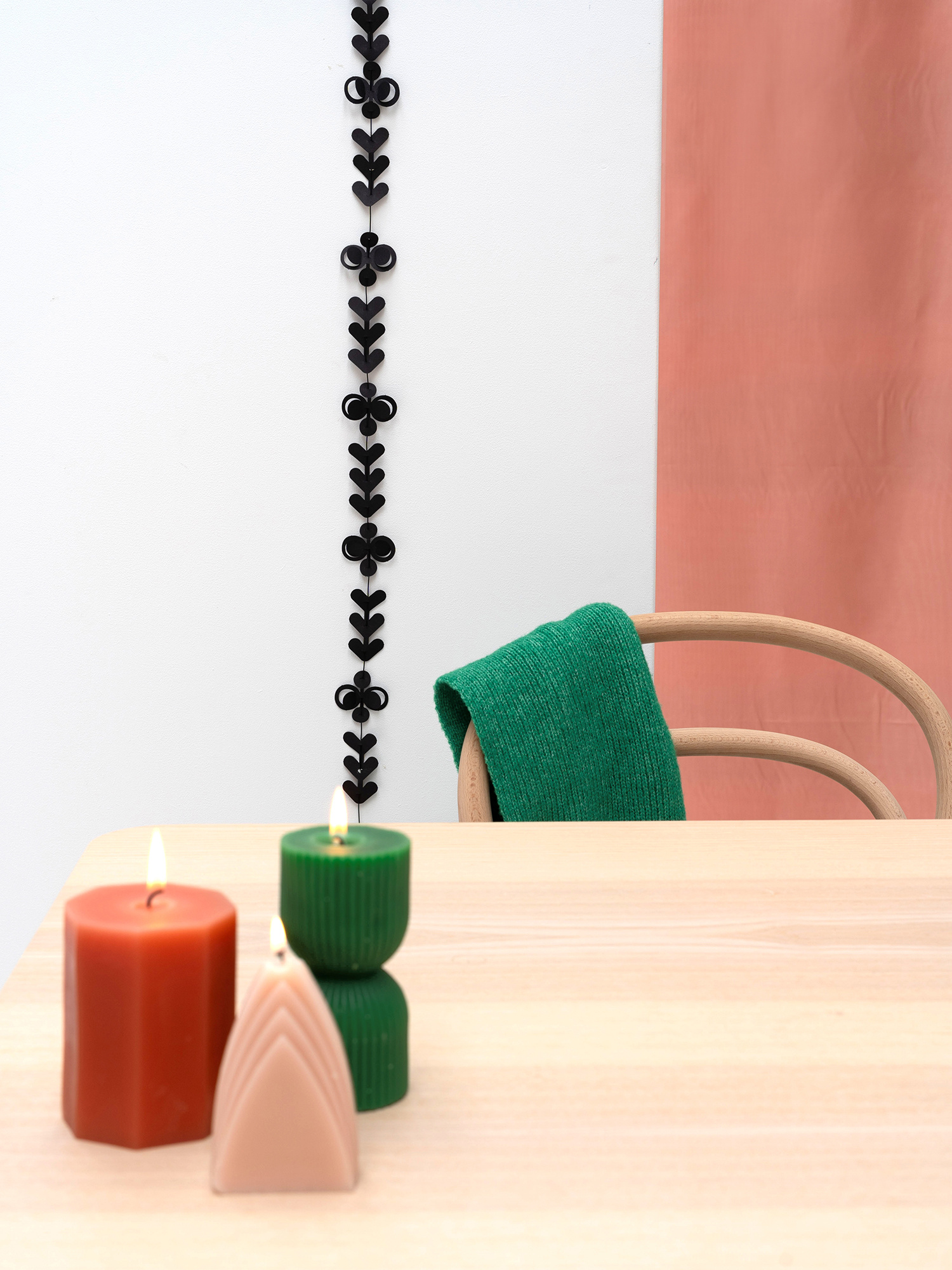 FOLK ornaments - black