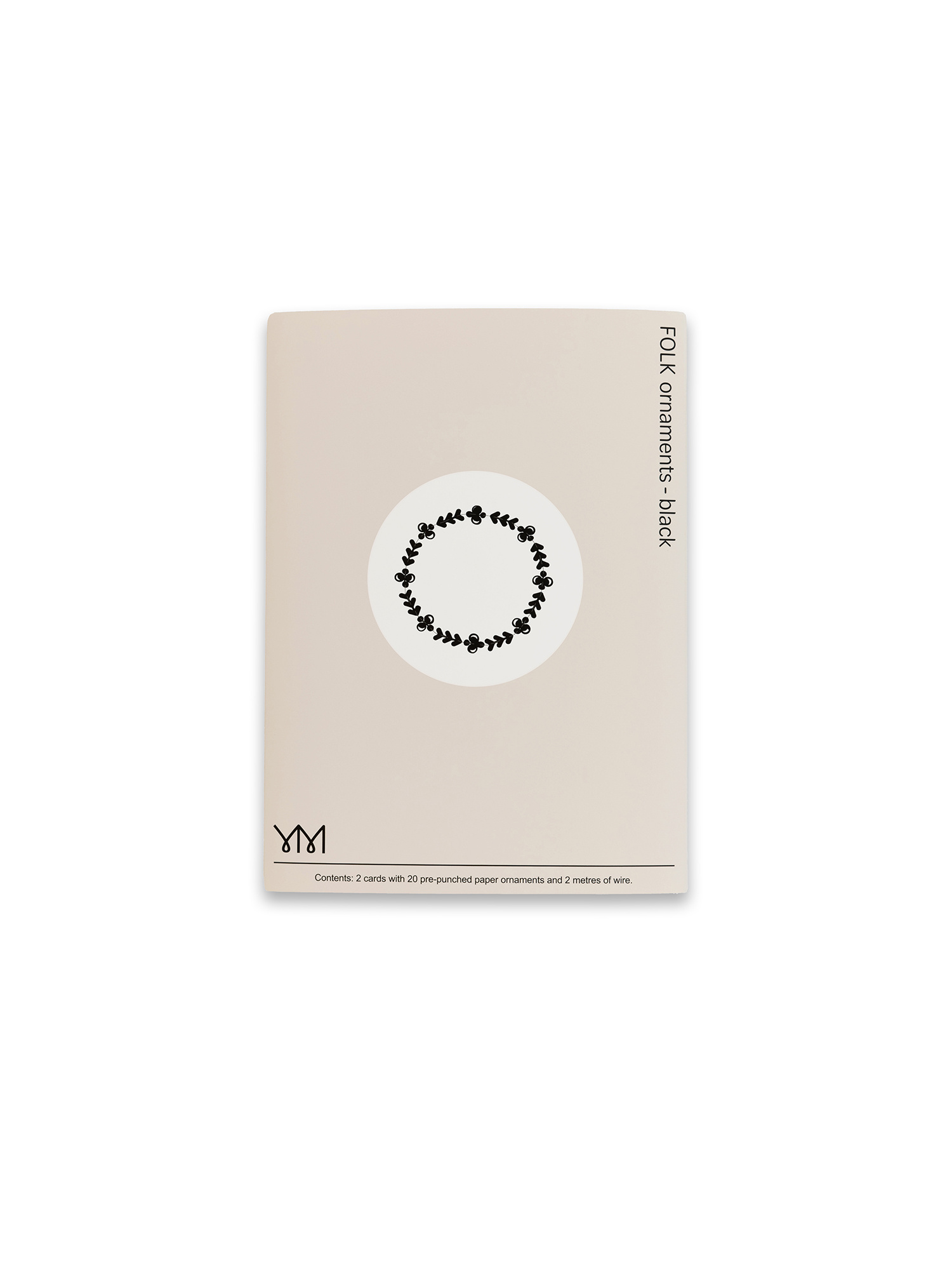 FOLK ornaments - black