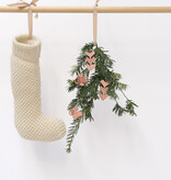FOLK ornaments - terra-green | 20 two-tone paper ornaments, DIY kit