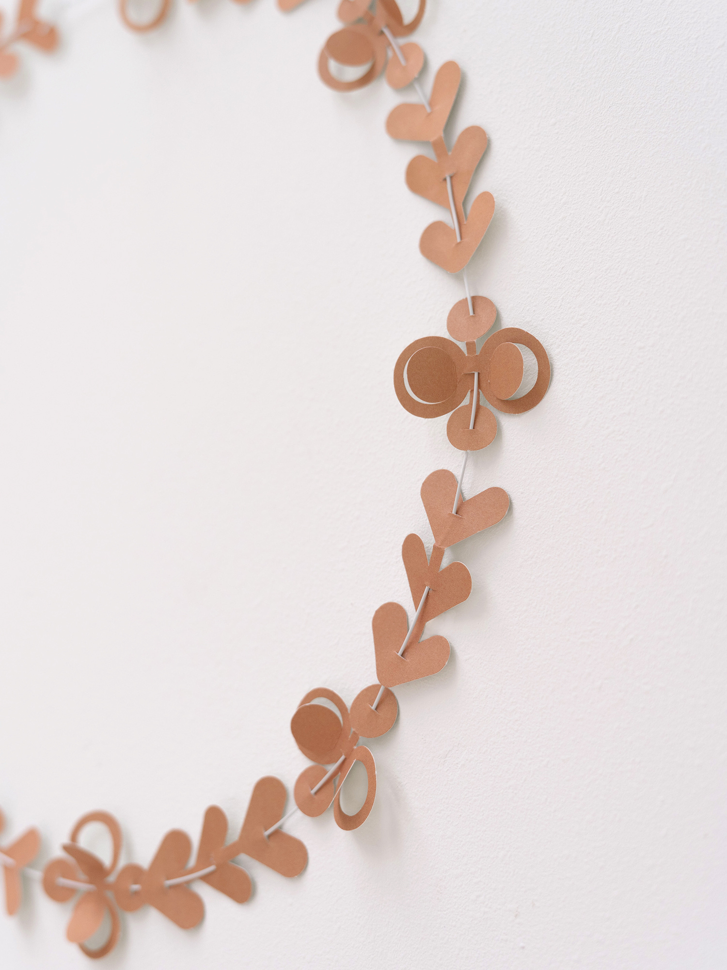 FOLK ornaments - terra-green | 20 two-tone paper ornaments, DIY kit