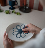 MAGIC flower antique | papieren bloem die zich opent op water
