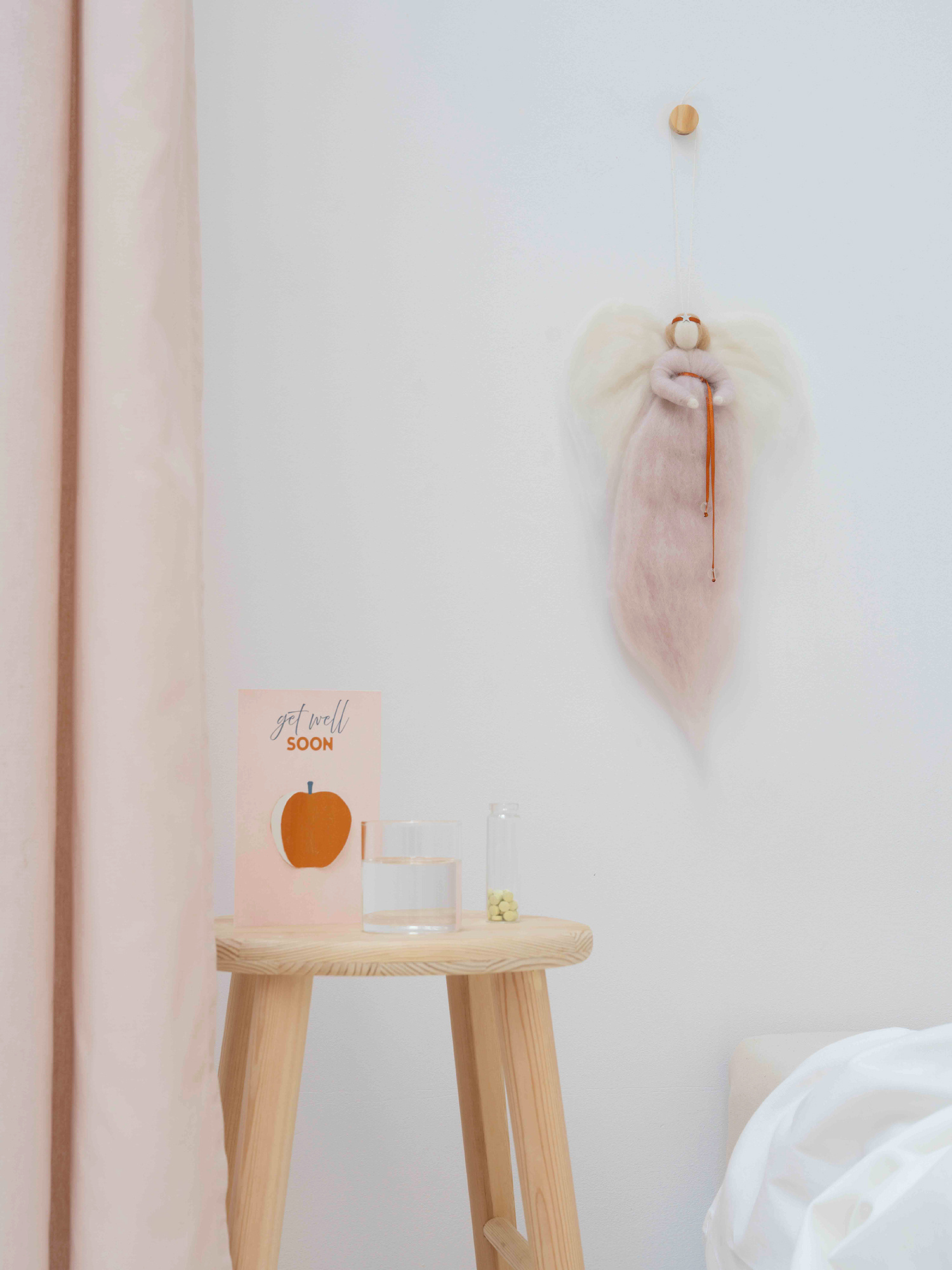 IRINI wool angel - soft pink