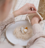 NEST neutral | seven felted merino wool eggs for Easter