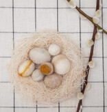 NEST neutral | seven felted merino wool eggs for Easter