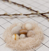 NEST neutral | seven felted merino wool eggs for Easter