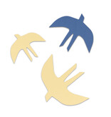 SVERM wall birds - bright (3 st)