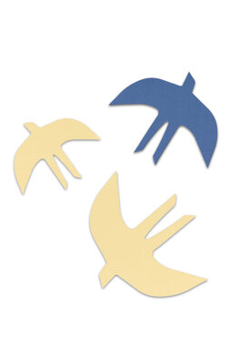 SVERM wall birds - bright (3 pcs)