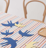 SVERM wall birds - bright | 3 kartonnen muurzwaluwen met aan 2 kanten kleur