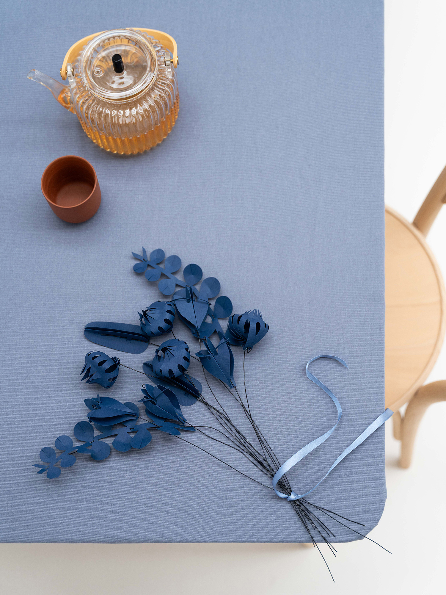 FIELD  flowers small - dusk blue