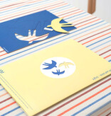 SVERM wall birds - bright | 3 kartonnen muurzwaluwen met aan 2 kanten kleur
