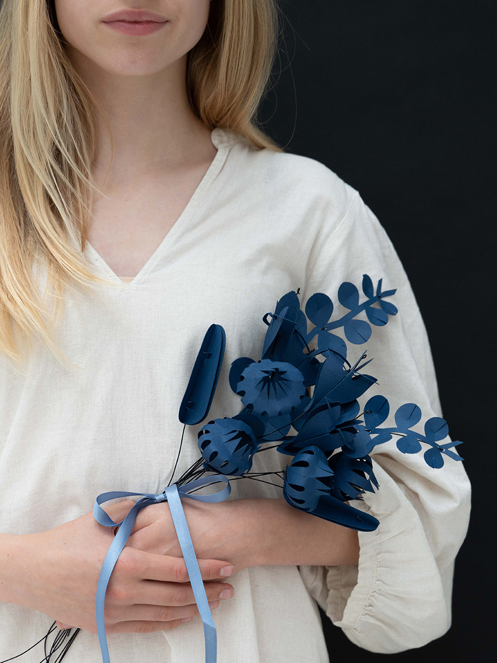 FIELD  flowers small - dusk blue