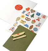 ADVENT tree refill | 24 paper ornaments and leafy garland