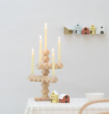 Jurianne Matter NOOK tiny houses  - natural: 5 papieren huisjes in DIY set