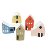 Jurianne Matter NOOK tiny houses  - bright:  5 papieren huisjes in vrolijke kleuren, DIY set