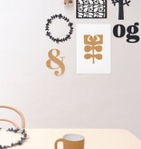 FOLK ornaments - black