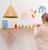 Jurianne Matter NOOK tiny houses  - bright:  5 papieren huisjes in vrolijke kleuren, DIY set