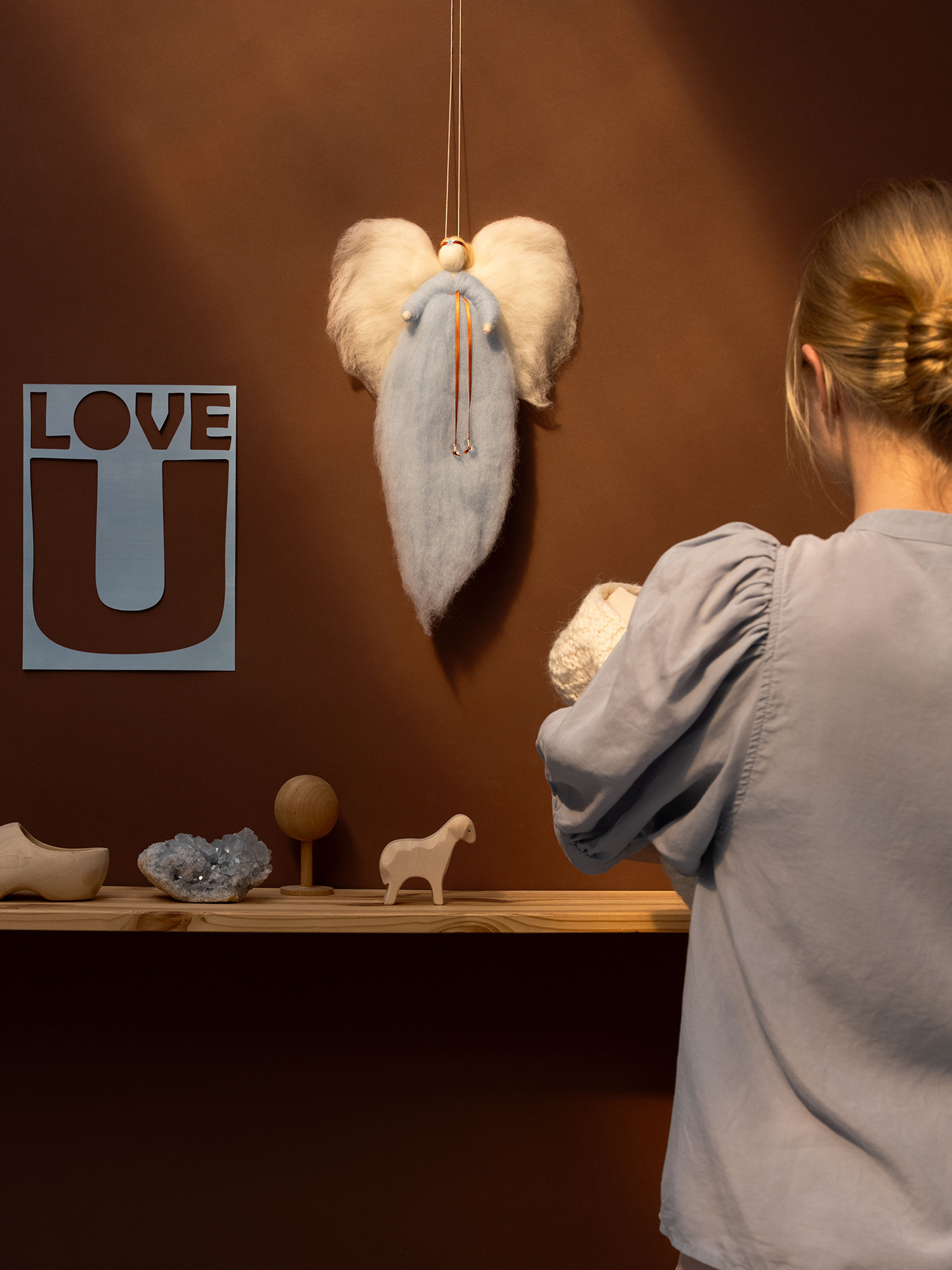 IRINI wool angel - soft blue