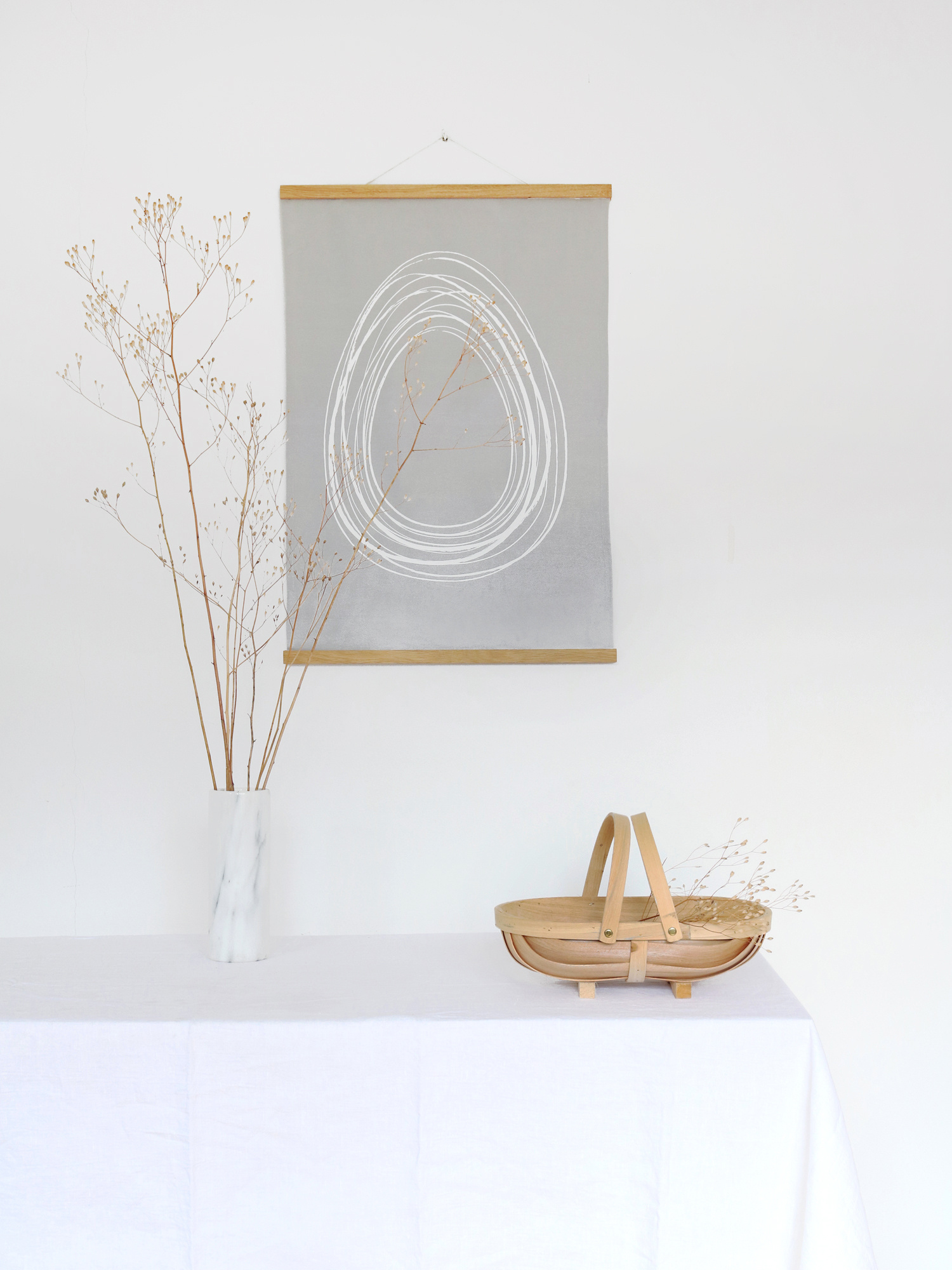 EGG tea towel | certified GOTS organic cotton kitchen towel with egg print