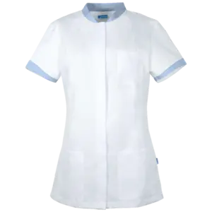 Verpleegschort Fleur - Lichtblauw van maat Small tot 2XL