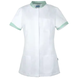 Verpleegschort Fleur - Aqua van maat Small tot 2XL