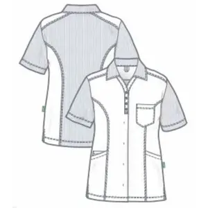 Verpleegschort Fenna - Marine Blauw van maat 34 tot 58