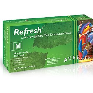 Aurelia Refresh Latex Poedervrije onderzoekshandschoen