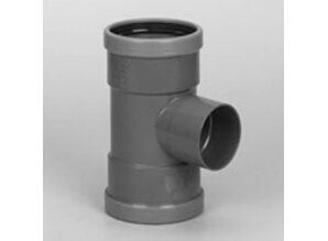 Pvc T-stuk 90graden manchet / lijm