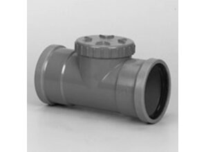 Pvc ontstoppingsstuk 2x manchet