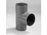 Hwa T-stuk 90graden verjongd 70mm grijs