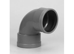 Pvc Bocht 90graden 2x manchet
