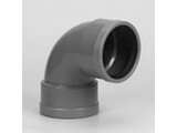 Pvc Bocht 90graden 2x manchet 125mm