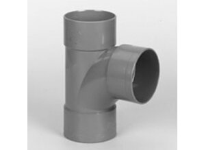 Pvc stroom t-stuk 88graden mof / mof