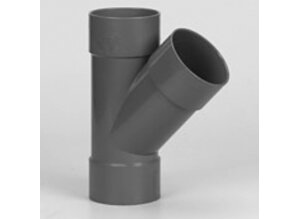 Pvc T-stuk 45graden mof / mof