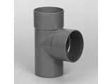 Pvc T-stuk 88graden mof / spie 50mm
