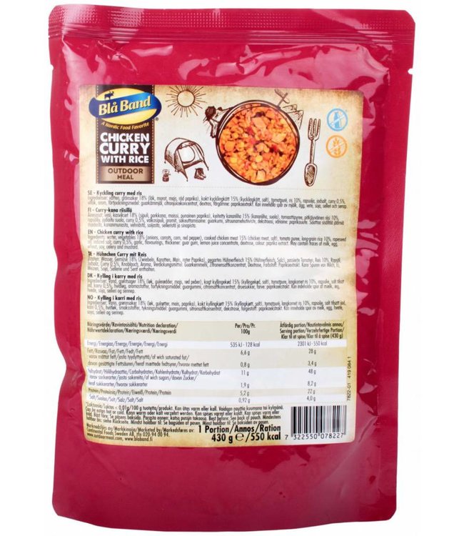 Bla Band Chicken, Rice & Curry