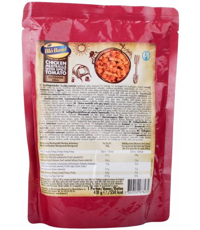 Bla Band Chicken Meatballs with Spicy Tomato