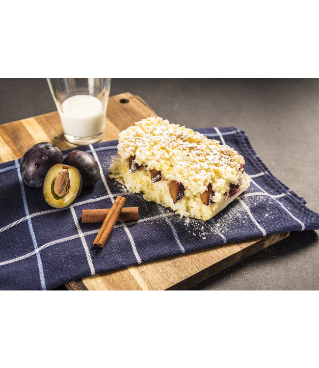 Adventure Menu Rice pudding with plums