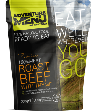 Adventure Menu 100% MEAT Roast Beef with thyme