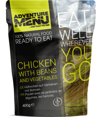 Adventure Menu Chicken with beans and vegetables