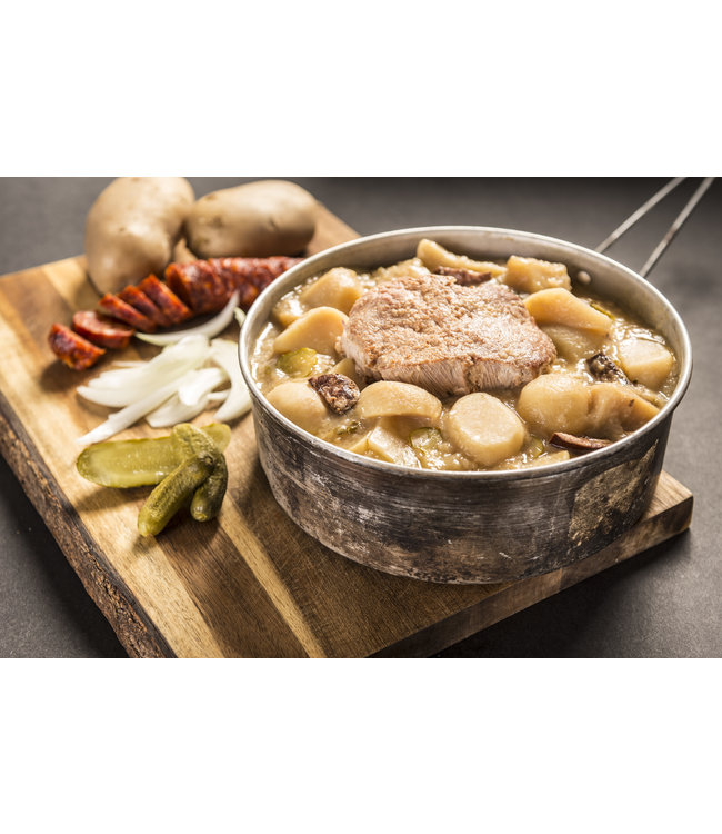 Adventure Menu Pork rib with boiled potatoes